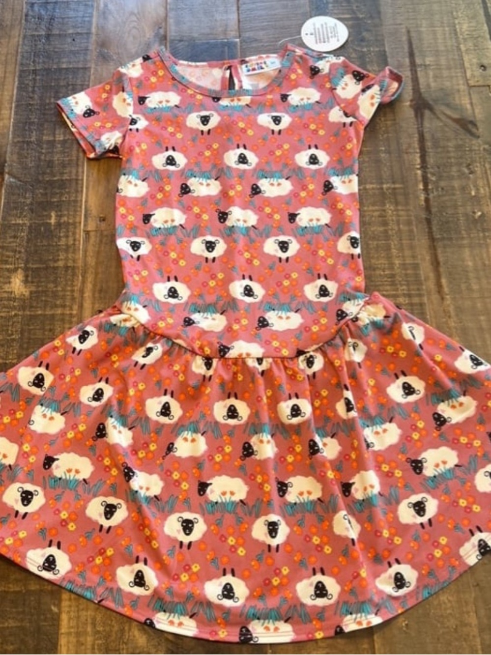 Dot Dot Smile size 3/4 Girls Sheep Flapper Dress New